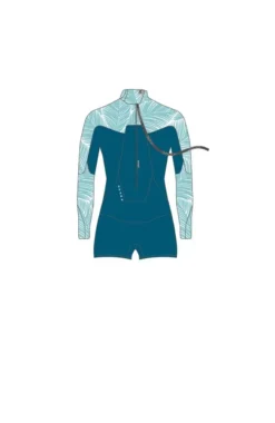 Neil Pryde Neoprenanzug Spark L/S Spring BZ 2/2 Damen Shorty C2 Petrol / Floral 2023 -Angebote Aqua Neo Suit Store 1233360002278 2 5 jpg