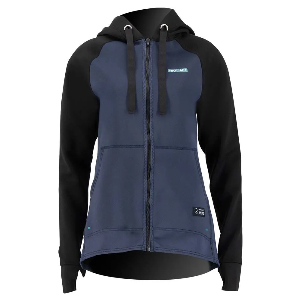 Pro Limit Neopren Top SUP WMNS Neoprene Zip Top Hooded Zodiac 1,5 Damen Slate/Black (co)