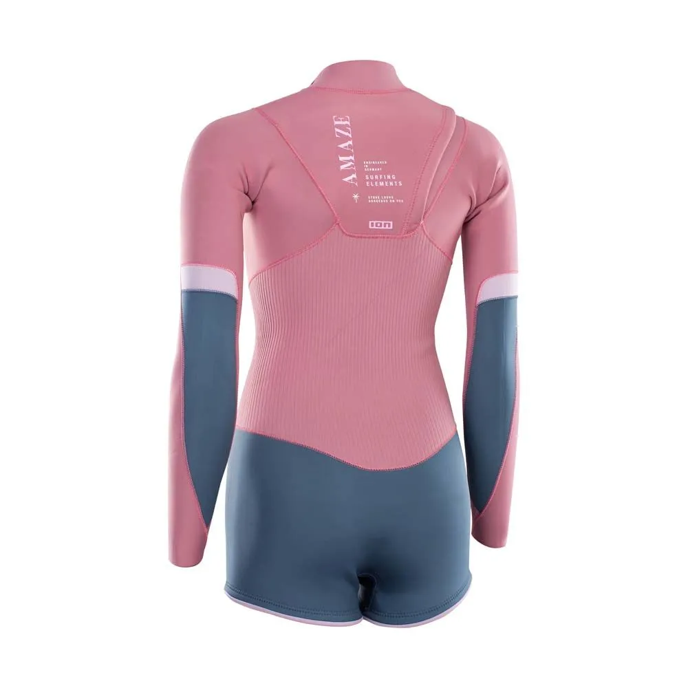 ION Neoprenanzug Amaze Shorty LS NZ DL 2.0 Damen Dirty Rose 2021 4 ION Neoprenanzug Amaze Shorty LS NZ DL 2.0 Damen Dirty Rose 2021 – Bild 2