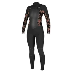 Oneill Neoprenanzug Wms Psycho Tech Chest Zip Full 4/3 Damen Langarm GF5-BLACK/FLO 2021