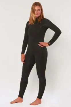 Sisstr Neoprenanzug SEVEN SEAS CHEST FULL 3/2 Damen Langarm SBK - Solid Black 2022