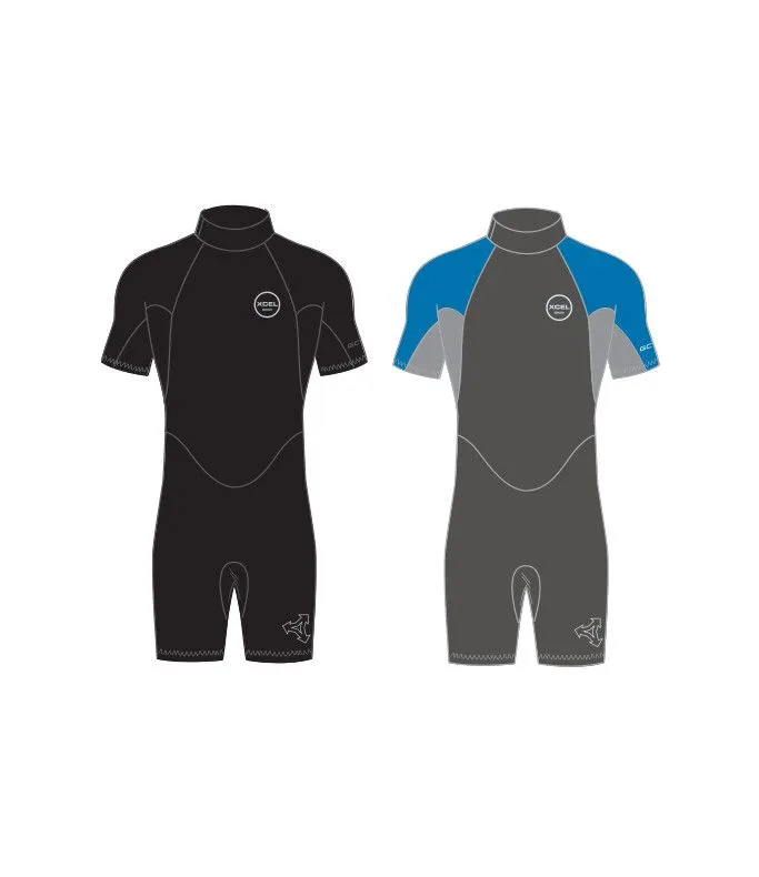 Xcel Neoprenanzug Mens GCS OS S/S 2 Herren Shorty Faint Blue 2020 3 Xcel Neoprenanzug Mens GCS OS S/S 2 Herren Shorty Faint Blue 2020