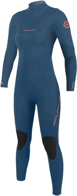 Neil Pryde Neoprenanzug Serene Fullsuit BZ 5/4/3 Damen Langarm C2 Petrol Blue / Coral 2022 3 Neil Pryde Neoprenanzug Serene Fullsuit BZ 5/4/3 Damen Langarm C2 Petrol Blue / Coral 2022