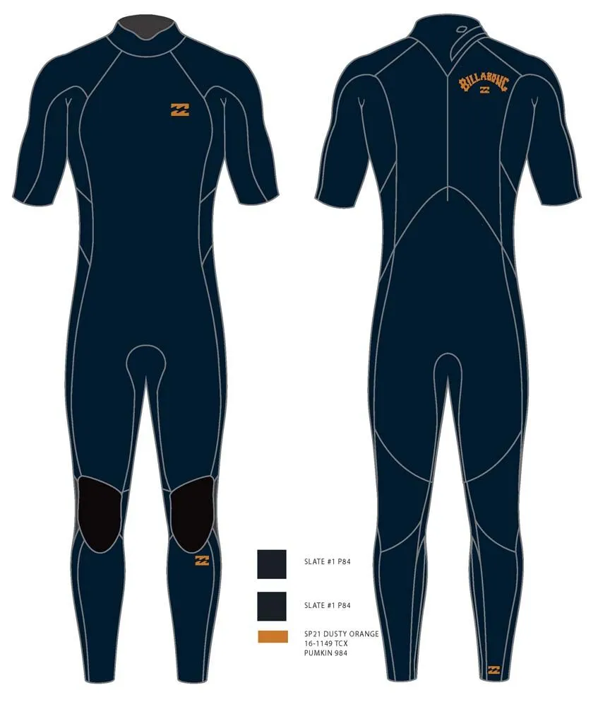 Billabong Neopren Anzug ABSOLUTE BZ SS 2/2 Herren Kurzarm SLATE BLUE 2021 3 Billabong Neopren Anzug ABSOLUTE BZ SS 2/2 Herren Kurzarm SLATE BLUE 2021